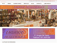 Tablet Screenshot of embrujotiendamagica.com